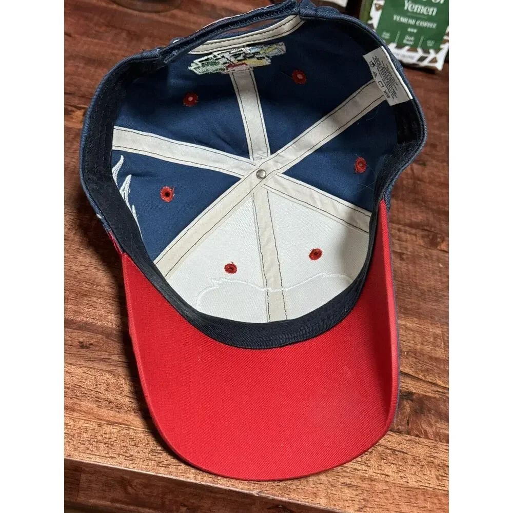 Daytona 500 Great American Race 2007 Hat Navy Beige Red Strapback
